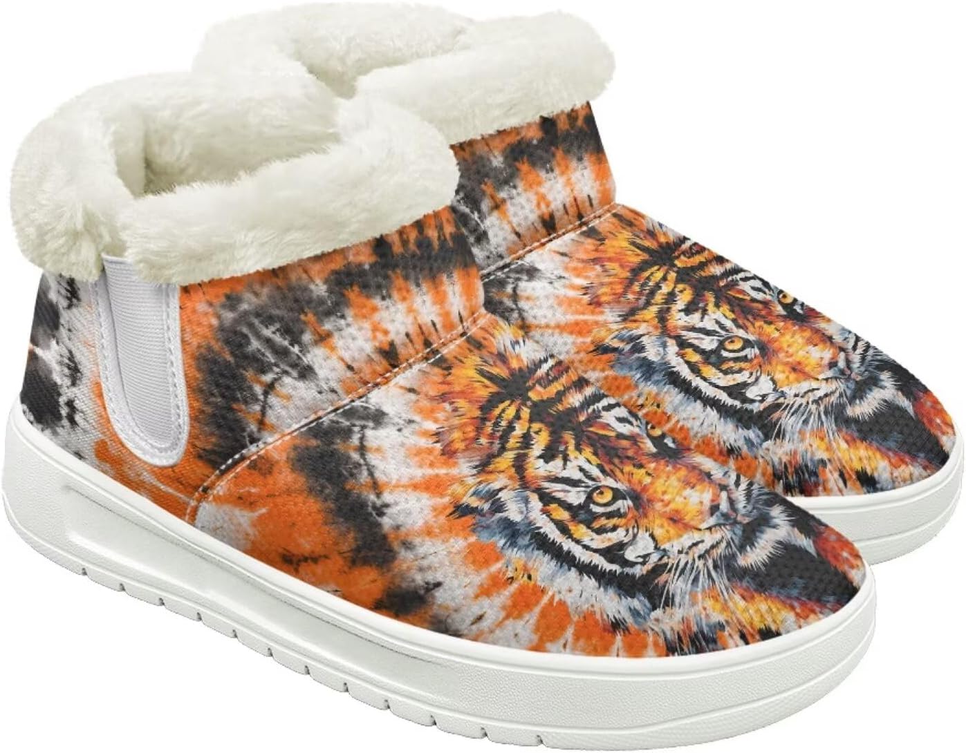 

Мужские слипоны Qoiuvncy с зимними ботинками, теплые мягкие зимние ботинки с меховой подкладкой, высокие зимние туфли с белой подошвой