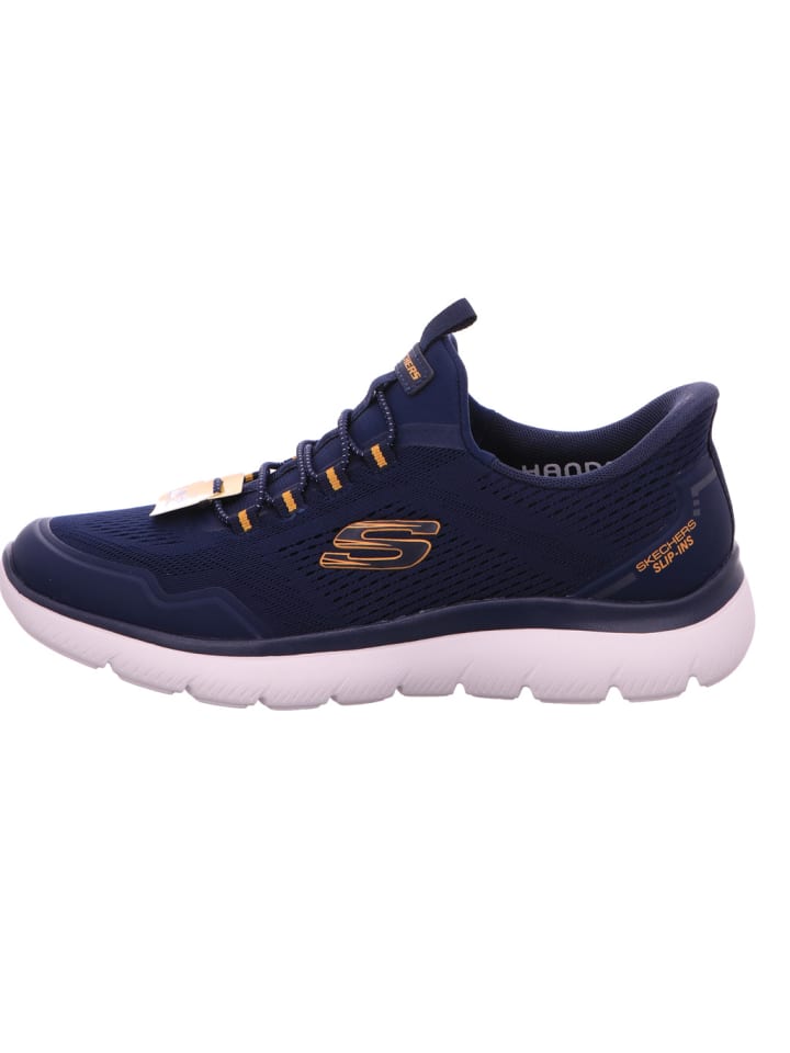 Skechers синие спортивные кроссовки — фото 3