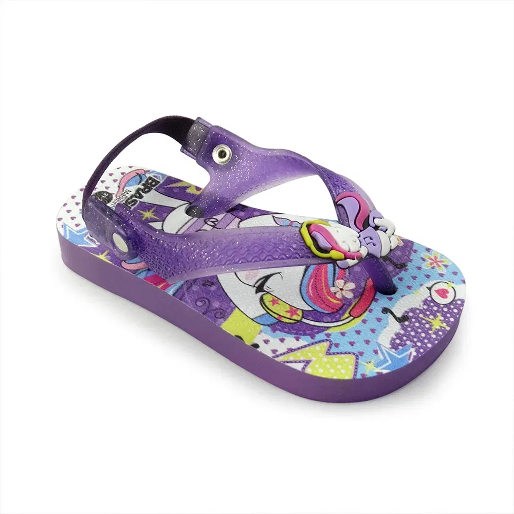 Детские вьетнамки с принтом Printed 20 Flow Brasileras, Purple