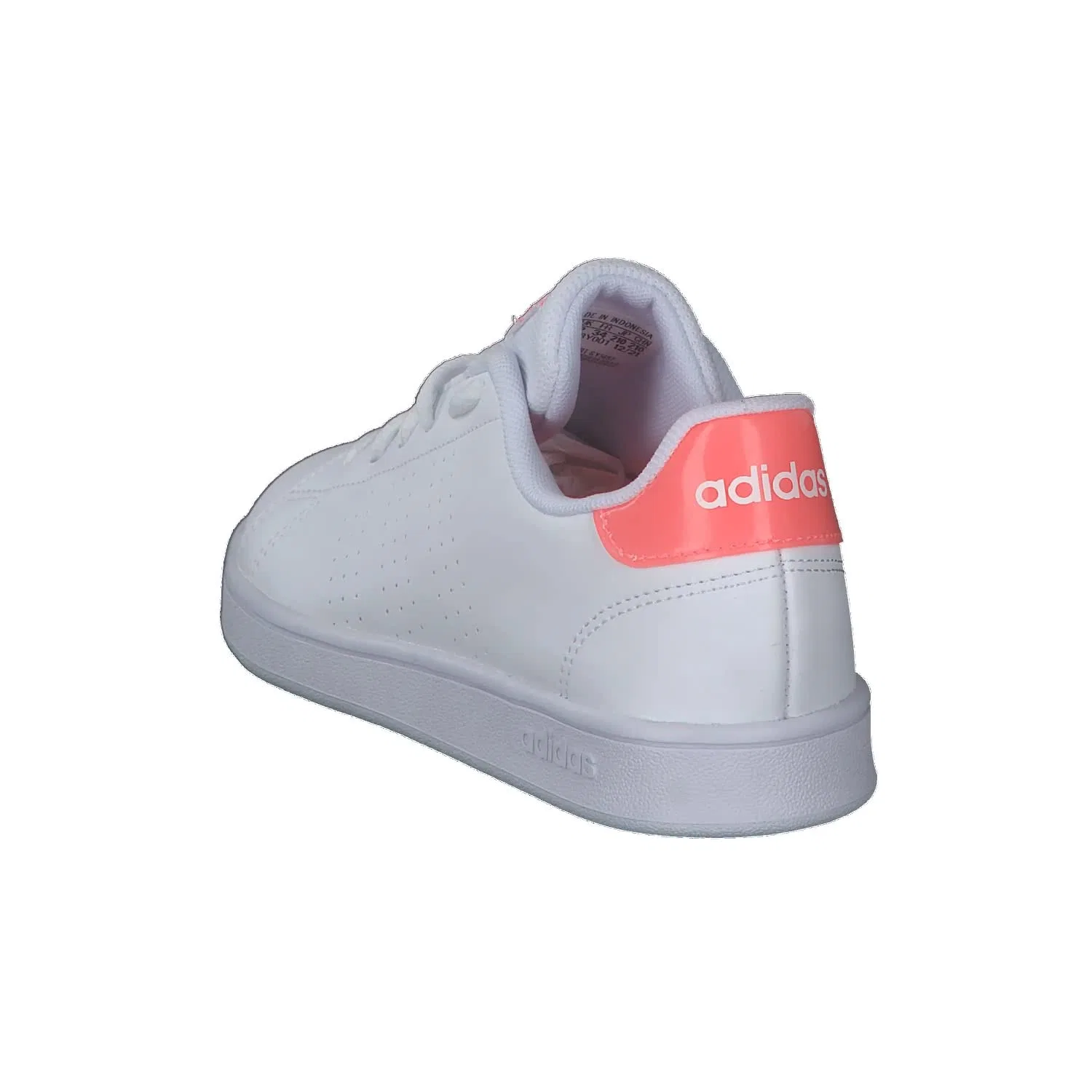 Детские кроссовки с перфорацией Advantage K Adidas, Cloud White Cloud White Acid Red — фото 4