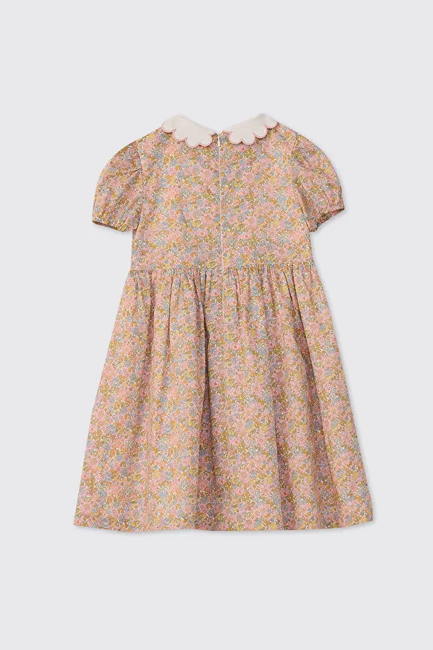 Детское платье для девочек хлопковое Liberty fabric floral patterned Panço, 142331 — фото 2