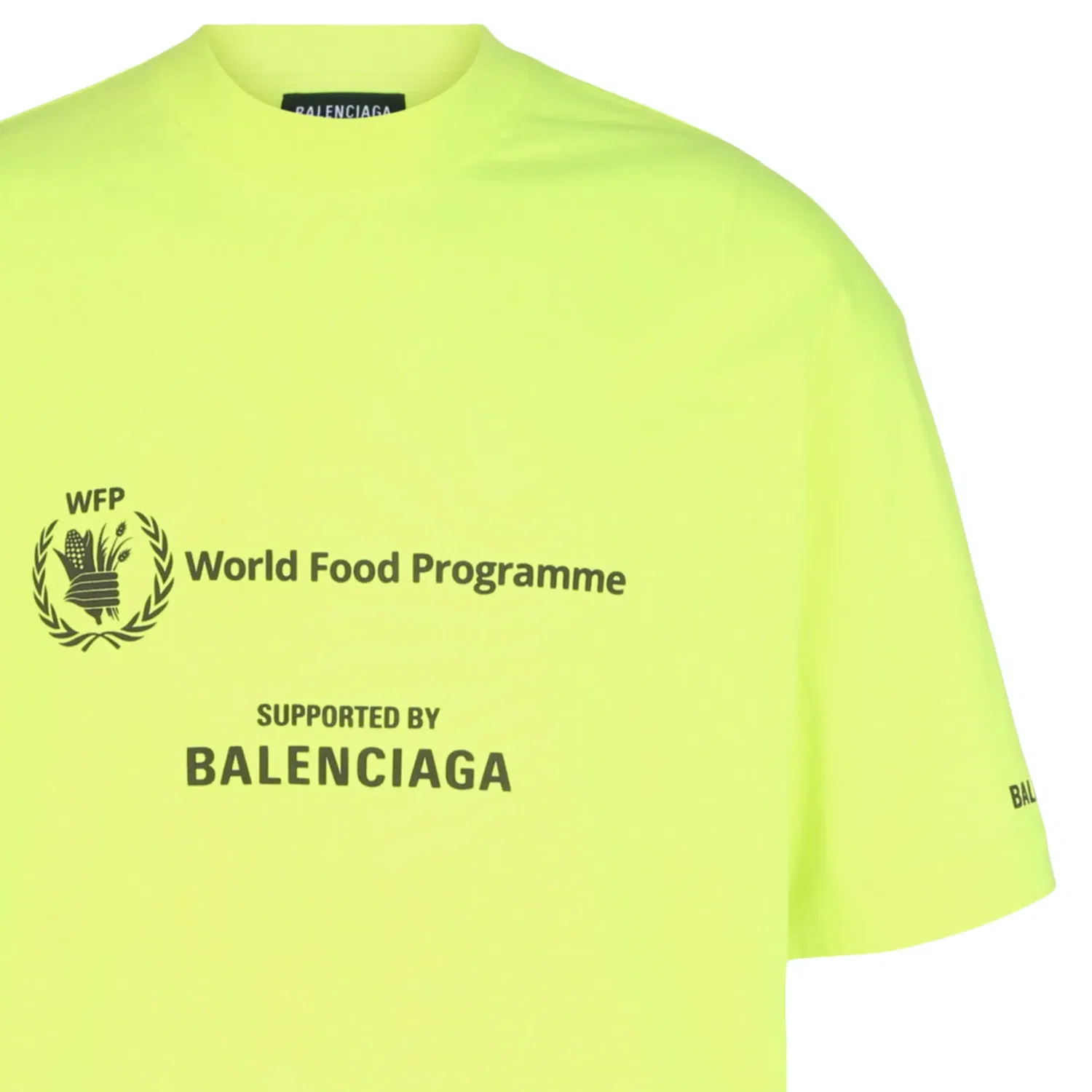 Футболка Balenciaga x World Food Programme (WFP) размера Medium, желтый — фото 3