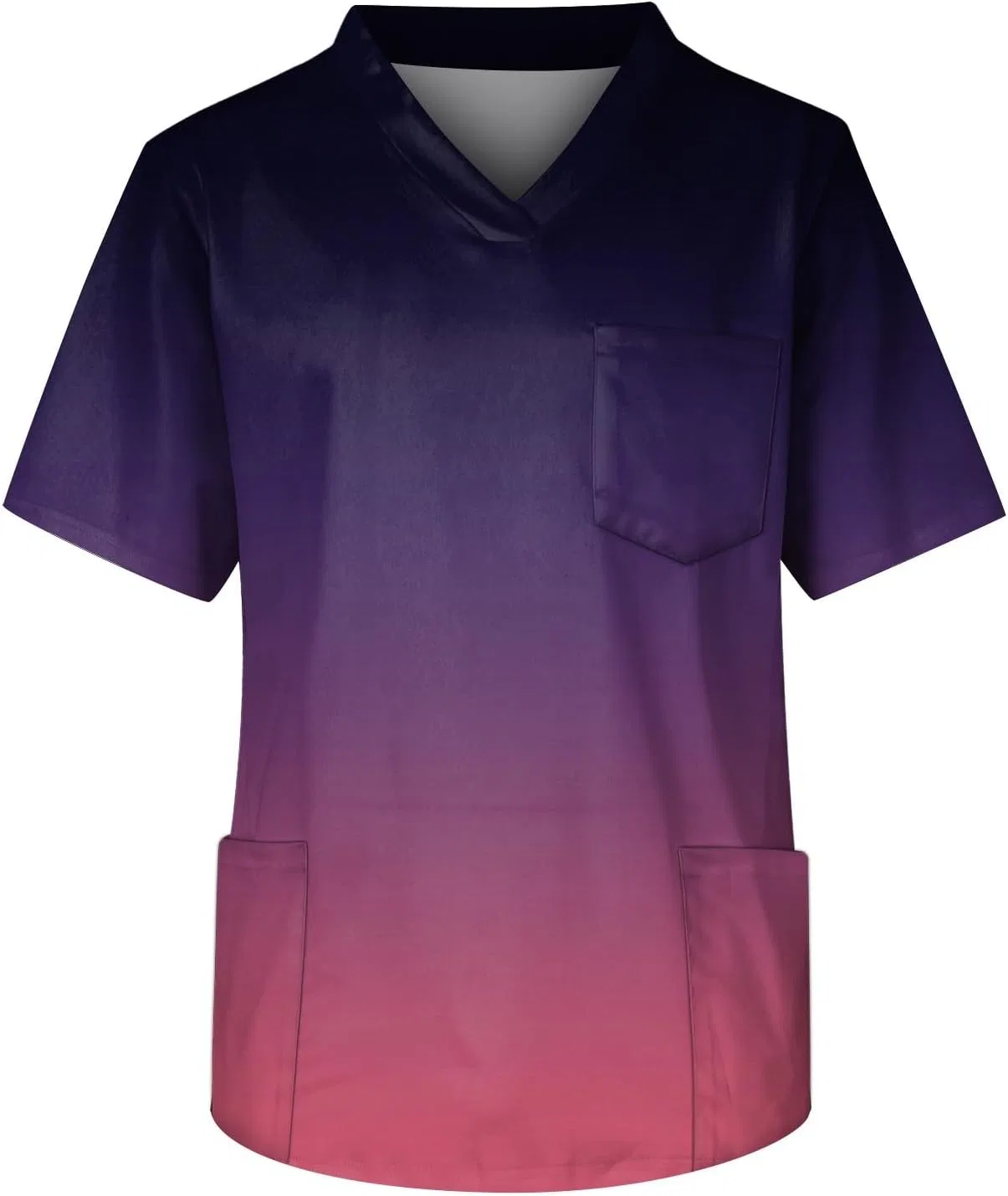 Мужская футболка с V-образным вырезом и карманом Generic, Dark Purple