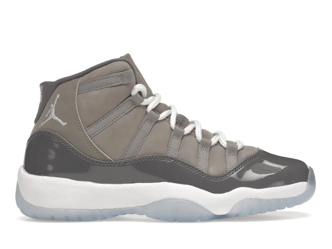 Детские кроссовки Lifestyle с верхом из нубука Jordan 11 Retro Cool Grey (2021) (GS), Medium Grey/Multi-Color/Multi-Color