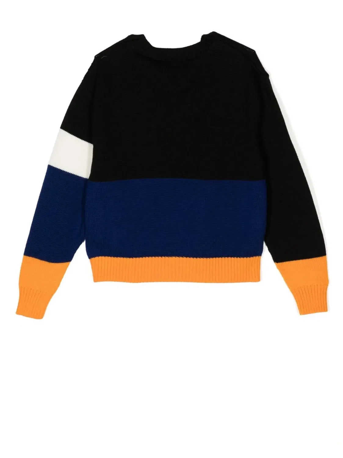 Пуловер интарсия из шерсти OFF-WHITE, черный — фото 2
