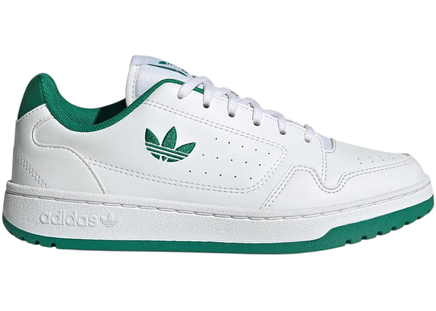 Детские кроссовки Lifestyle Adidas NY 90 Adidas, Cloud White/Cloud White/Bold Green