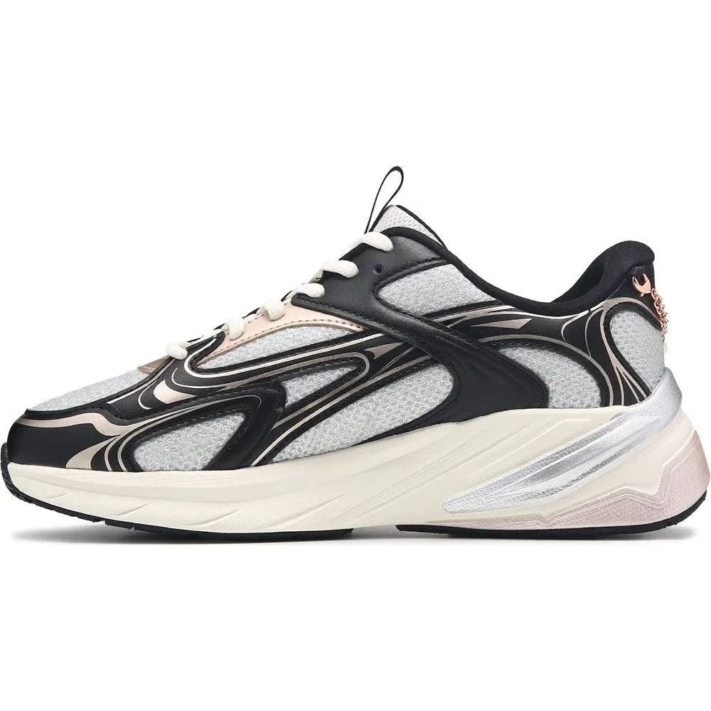 Детские уличные кроссовки S2K Skechers, Black/Rose Gold — фото 3