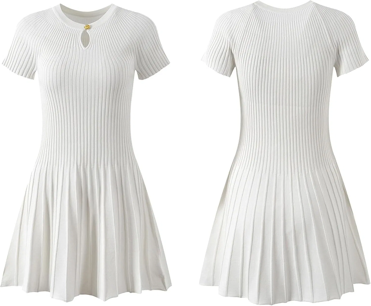 Женское облегающее платье V-образным вырезом Red Bodycon, White — фото 4