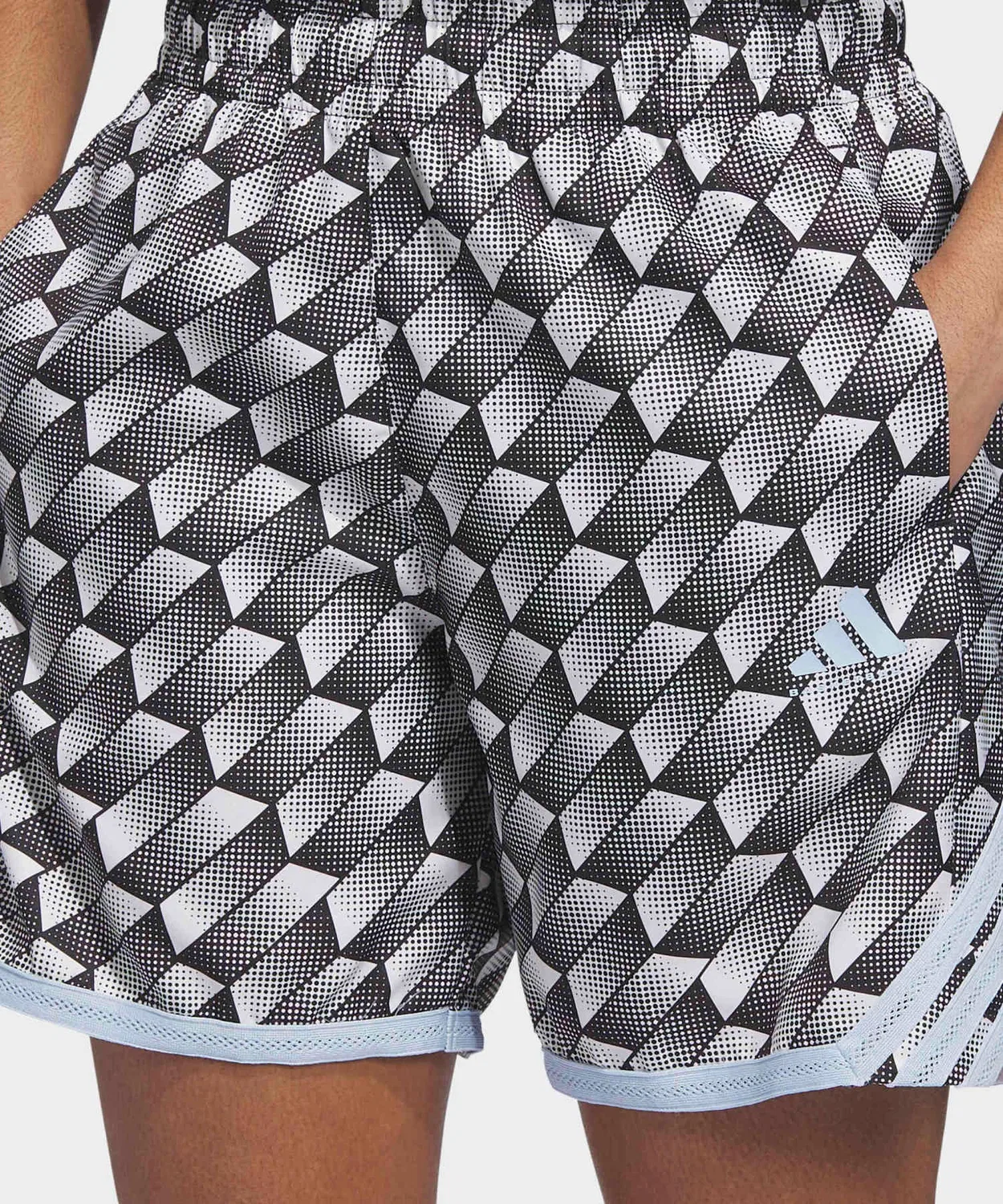 Женские шорты с принтом Crazy Light Kaleidoscope AOP Adidas, Черный — фото 3
