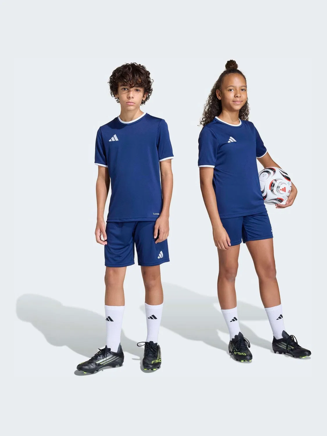 Шорты тренировочные Entrada 26 adidas, темно-синий — фото 2