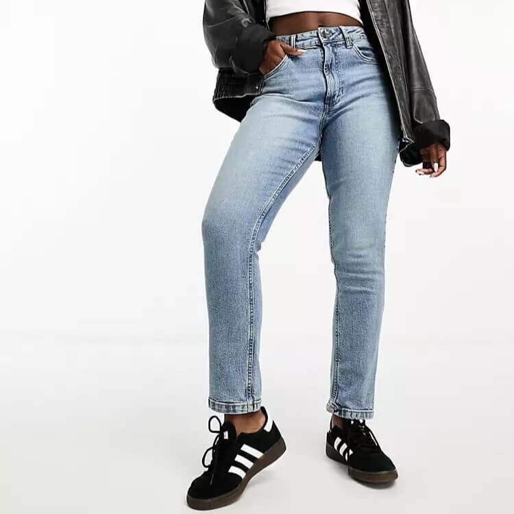 

Джинсы Asos Design Hourglass Slim, голубой
