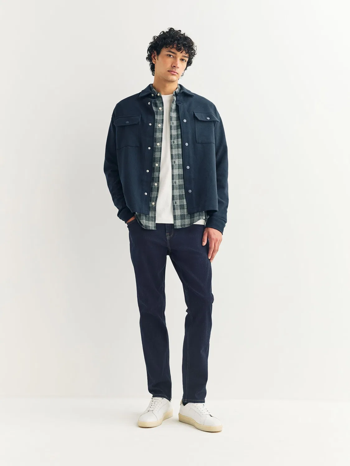 Джинсы классические Slim Fit Next, Blue Indigo Rinse — фото 2