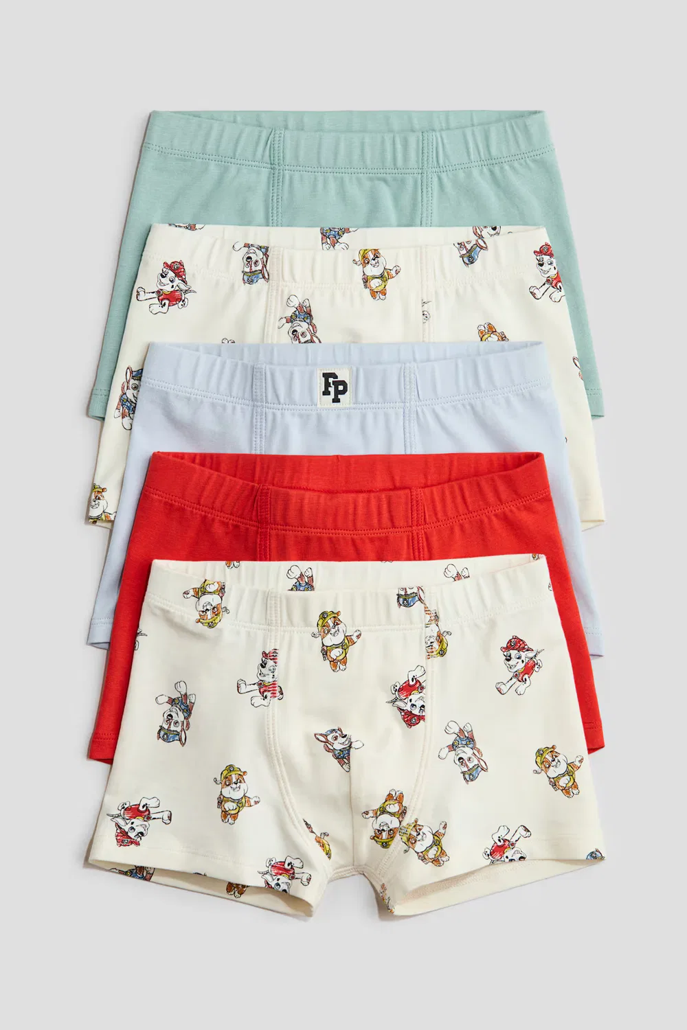 Боксеры 5 шт. H&M, Cremefarben/Paw Patrol