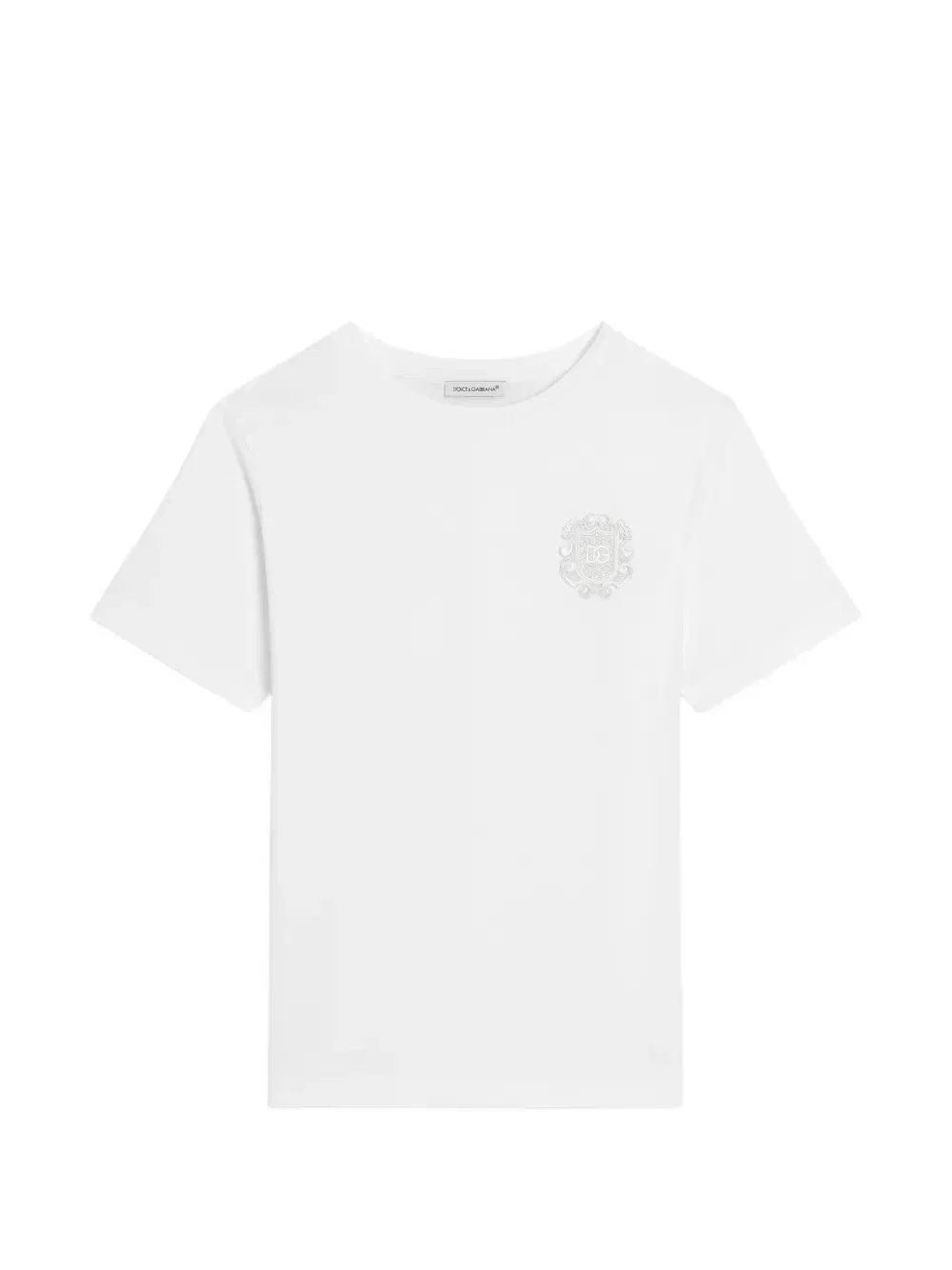 Футболка из джерси с нашивкой Dolce & Gabbana Kids, белый