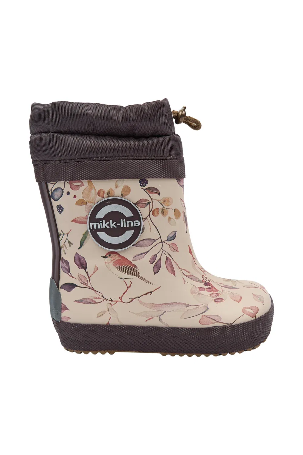 Резиновые сапоги унисекс Mikk-Line, Berries & Birds Aop Whiterose With Aop