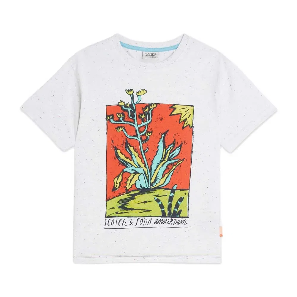 Детская футболка с принтом 183103 Scotch & soda, White
