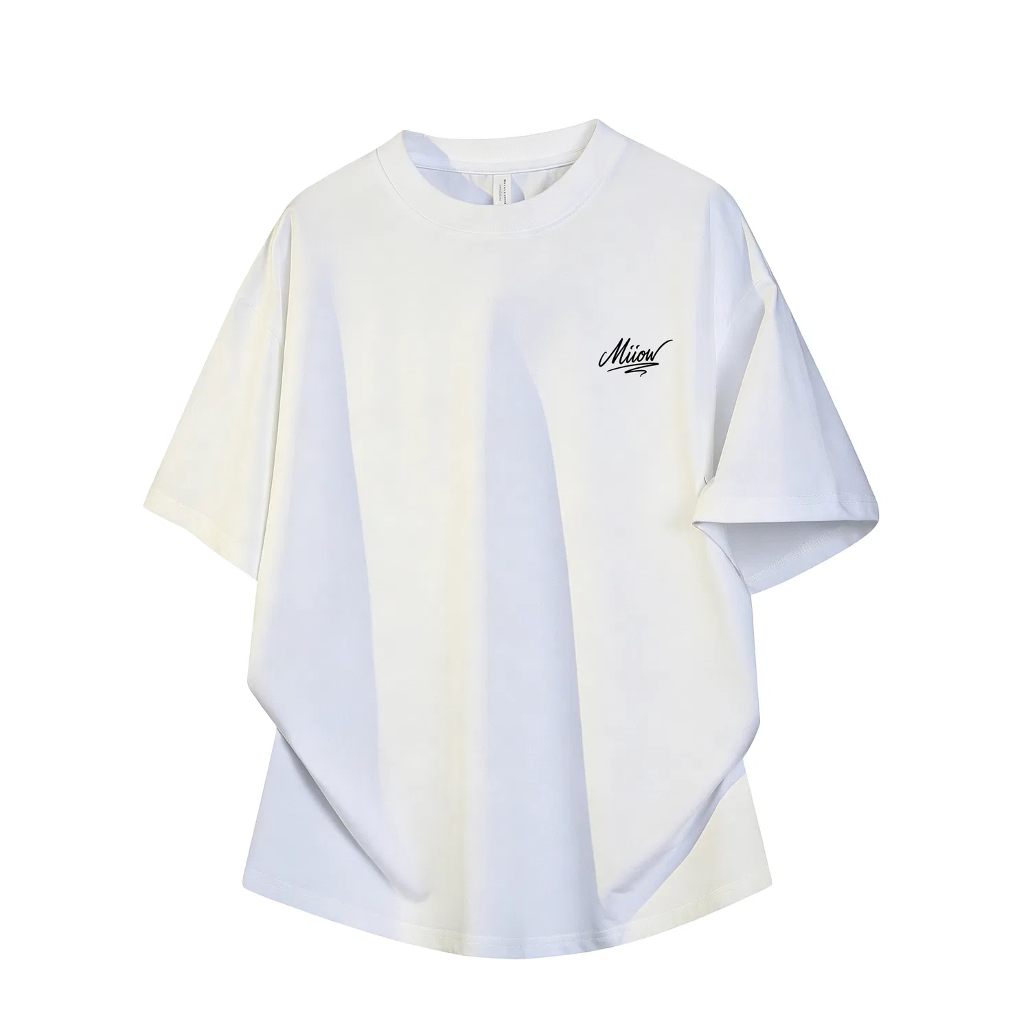 Детская футболка унисекс с круглым вырезом, белая, Unisex Crew Neck, MIIOW