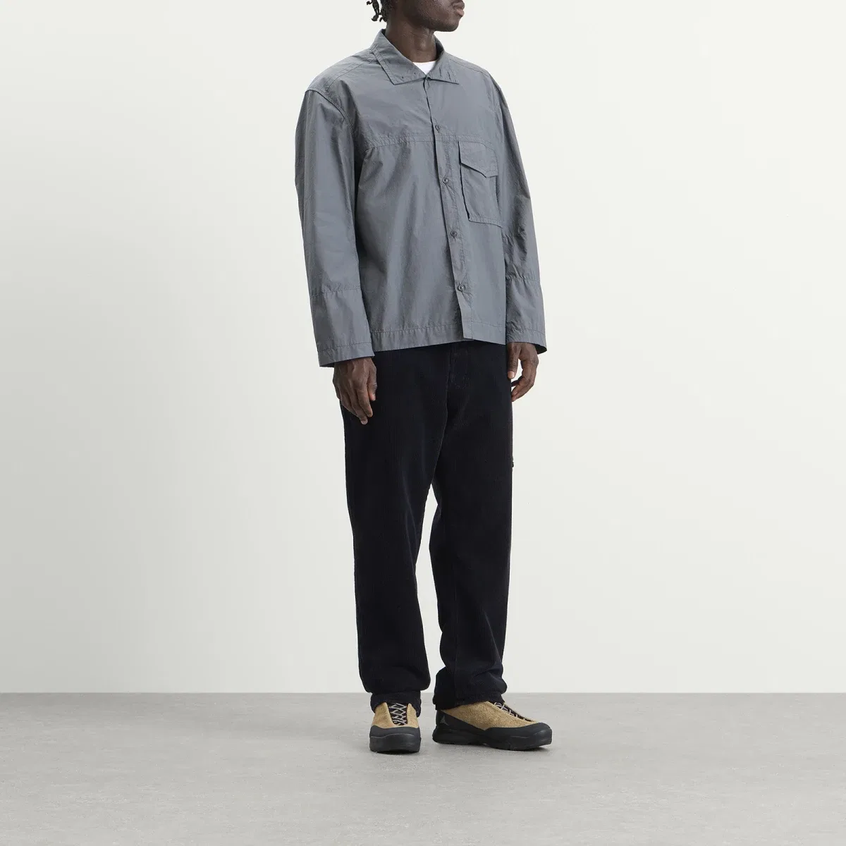 Брюки из органического хлопка с вельветовой фактурой Stone Island, Navy Blue — фото 4
