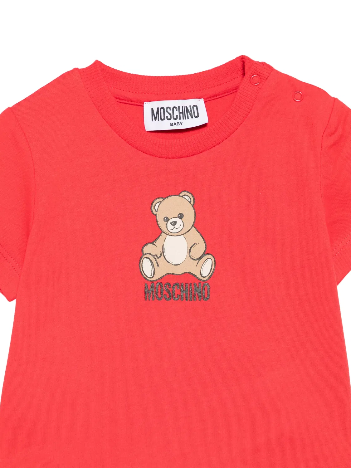 Футболка Teddy Bear Moschino Kids, красный — фото 3