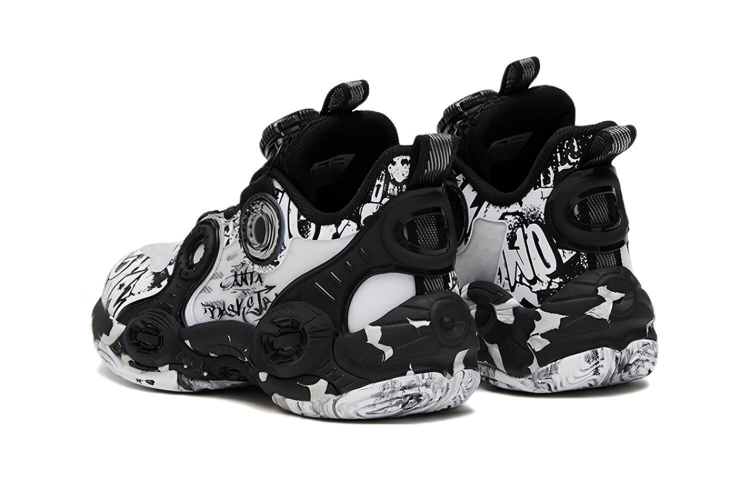 Баскетбольные кроссовки Alien 2 Kids PS Mid-top Black/white Anta Kids — фото 3
