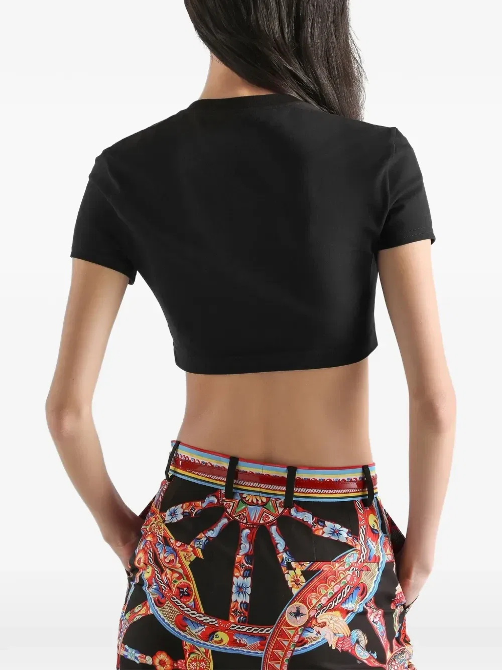 Футболка из джерси с принтом Dolce & Gabbana, черный — фото 4