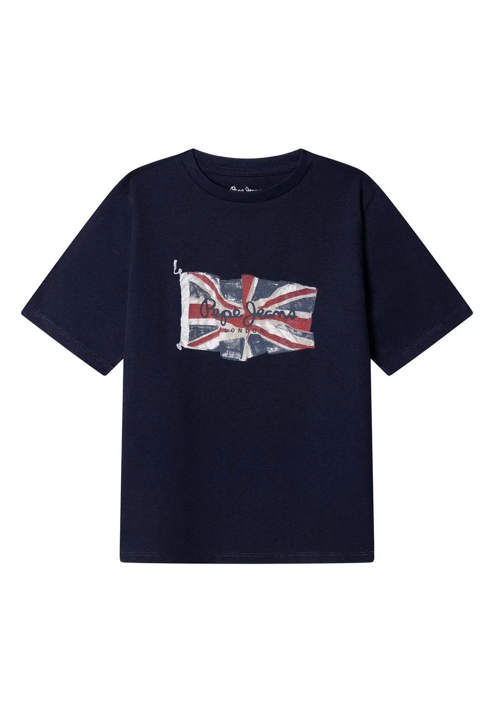 Футболка с принтом британского флага - футболка с принтом Pepe Jeans, Dulwich Blue