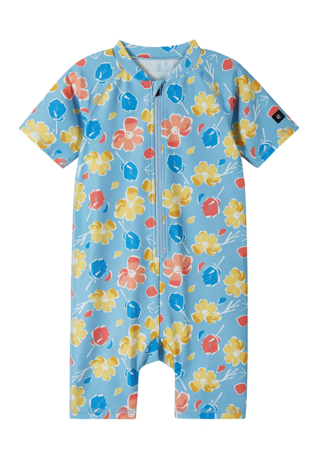 Детский купальник с UV-защитой 50+ Reima UV-Overall Atlantti, Logo-Applikation, Dunkelbraun