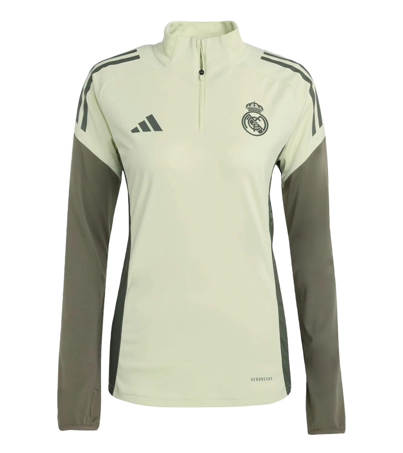 Детский спортивный лонгслив для тренировок Real Madrid Adidas, зеленый