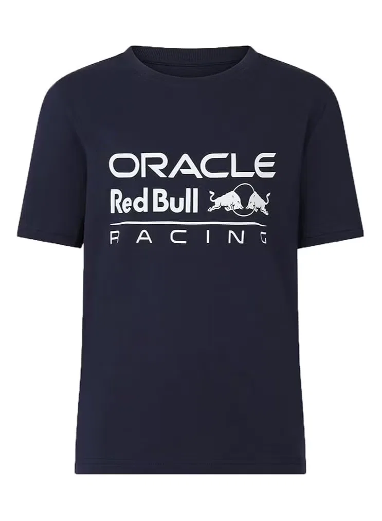 Футболка с крупным логотипом детская Large Front Logo Red Bull, темно-синий — фото 4