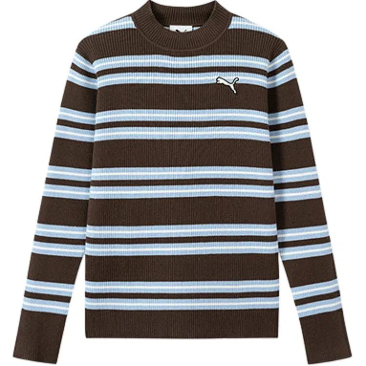 Детский свитер с полуводолазкой, умеренной растяжимости, Coffee Blue Tone 00358, PUMA