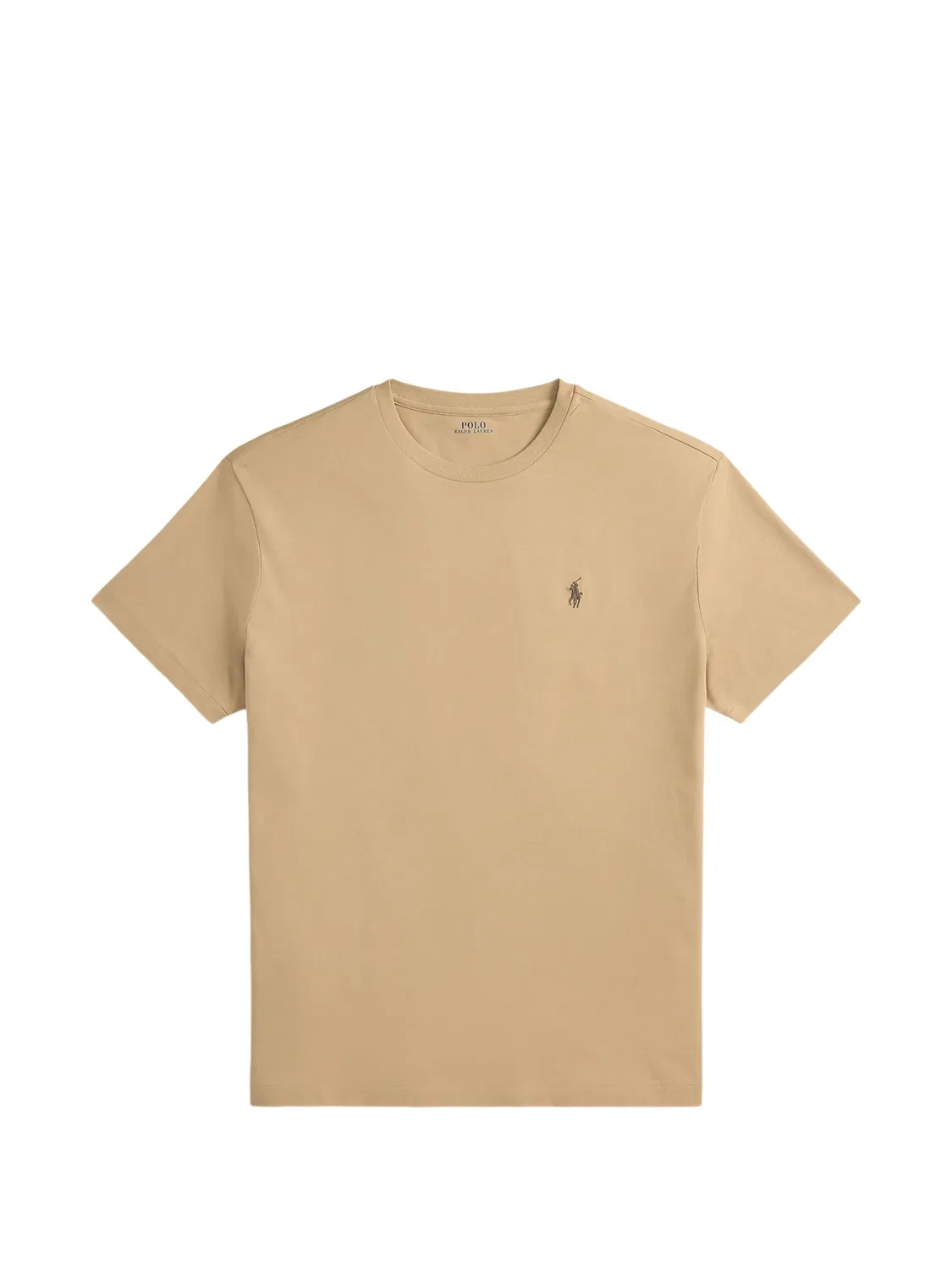 Футболка из хлопка с вышитым логотипом Polo Ralph Lauren, нейтральные