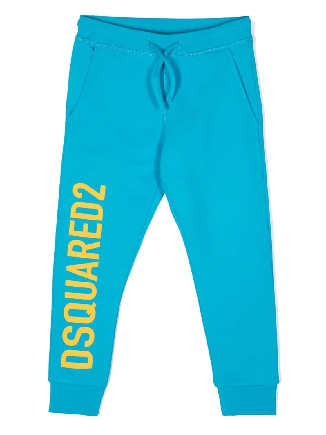 Хлопковые спортивные брюки с логотипом DSQUARED2, синий