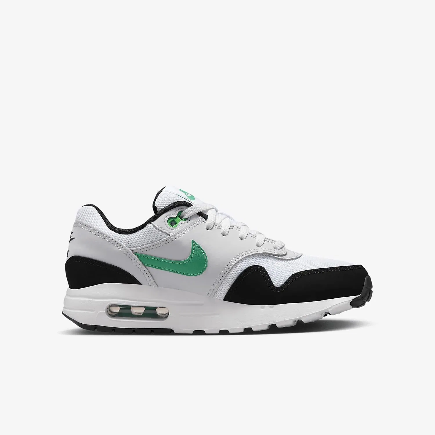 Детские кроссовки для мальчиков Air Max 1 Nike, White/Pure Platinum/Black/Stadium Green — фото 3
