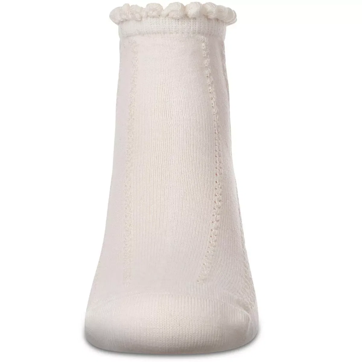 Детские хлопковые носки-следки Rope Stitch Anklet Socks LEGWEAR, Winter White — фото 2