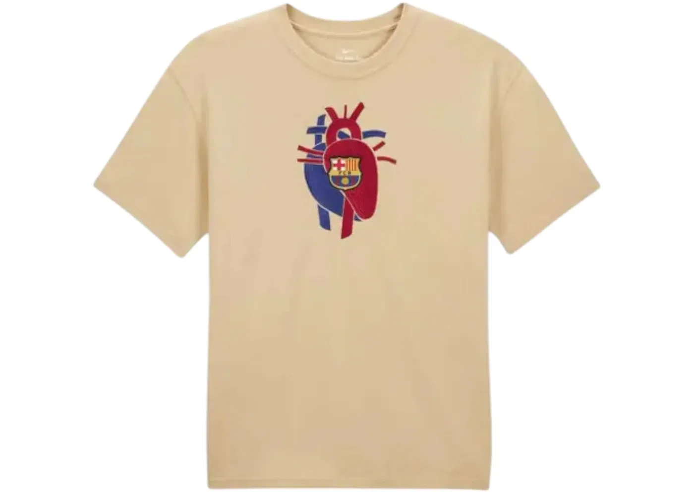 Мужская футболка с принтом Nike FC Barcelona x Patta Max90 T-Shirt Nike, Beige