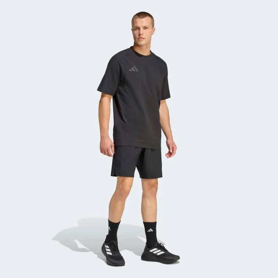 Спортивные шорты с длиной выше колена adidas, Черный — фото 4