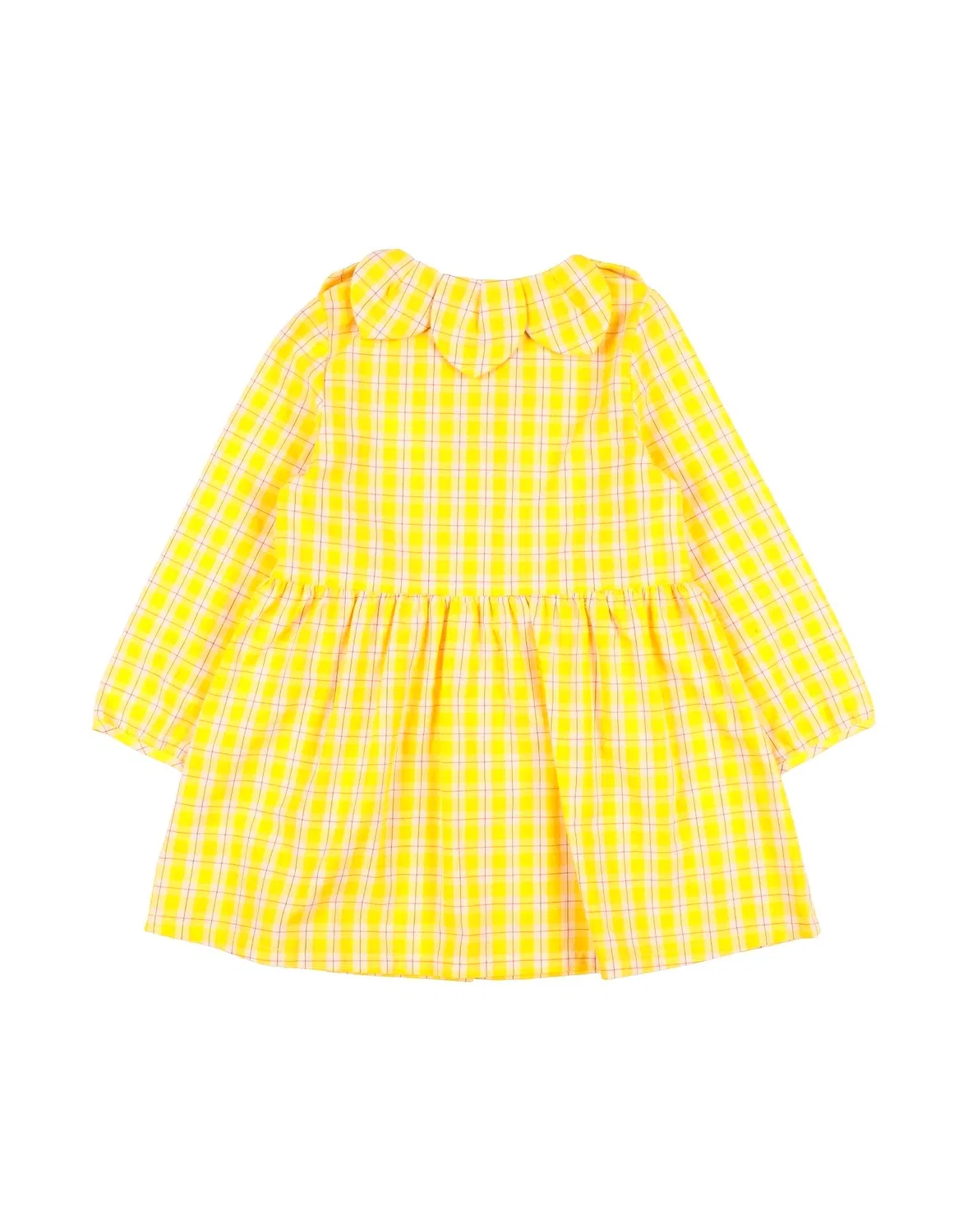 Детское платье для девочек с принтом Kenzo Kids, желтый — фото 2