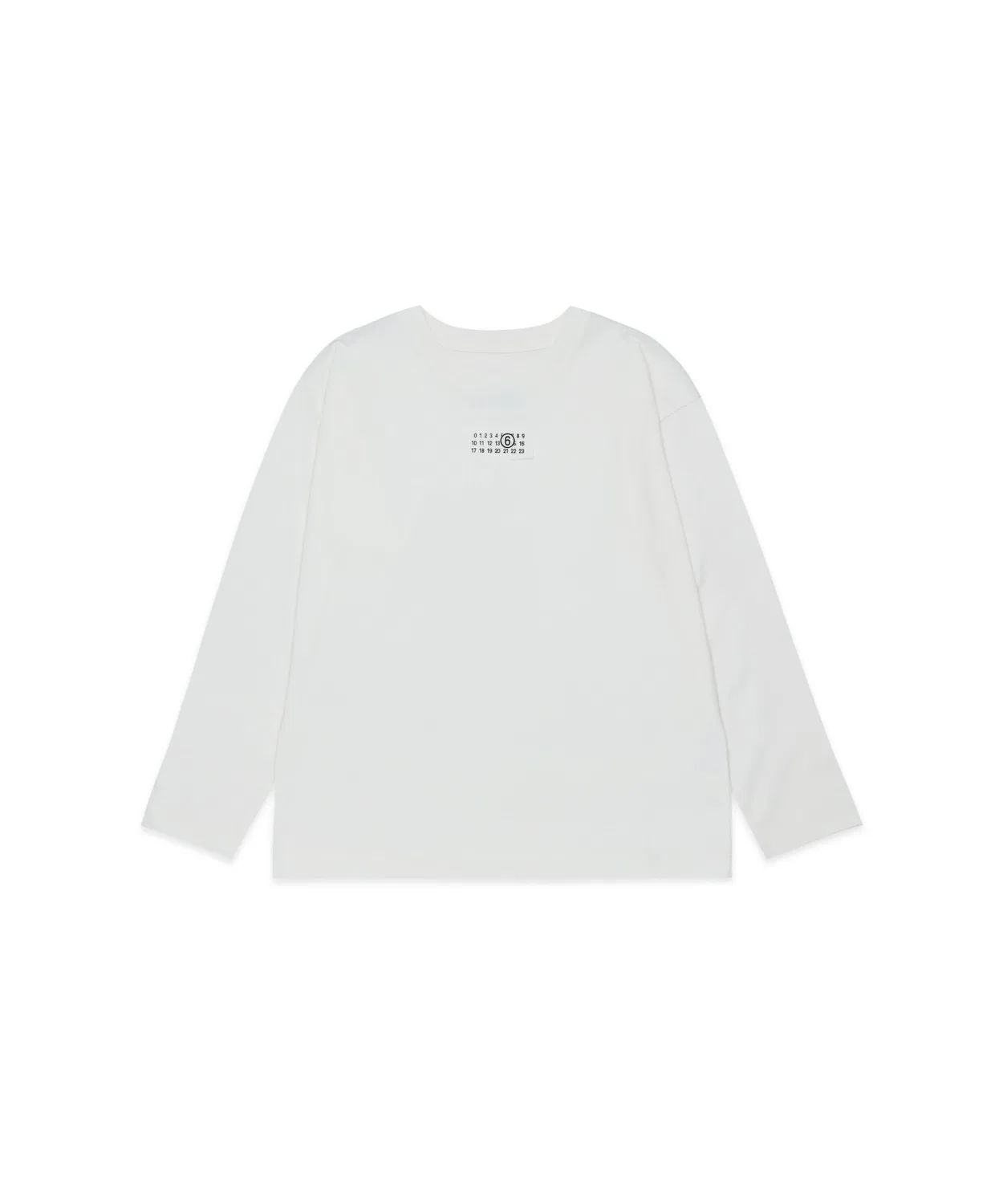 Детская футболка с длинным рукавомс принтом MM6 KID MM6 Maison Margiela, Белый