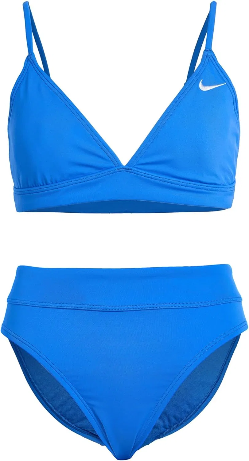 Детский женский купальник U-Back Nike, Blue Crystal