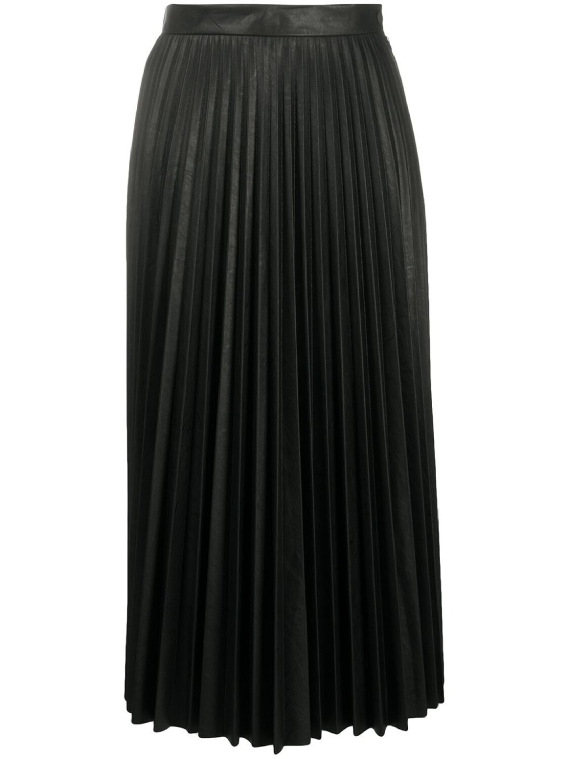 

Плиссированная юбка миди MM6 Maison Margiela, черный