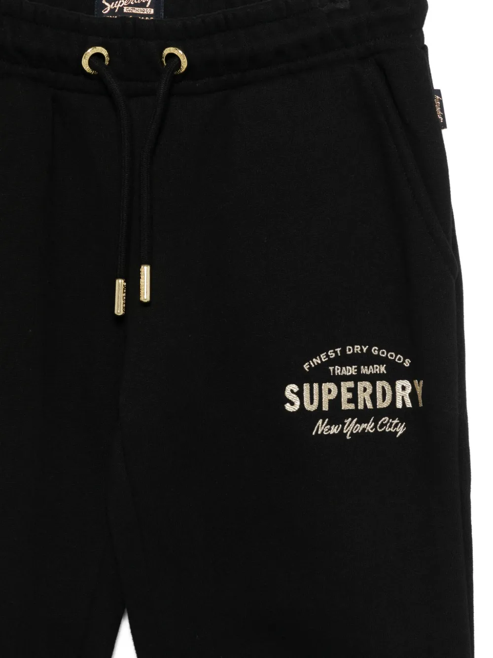 Спортивные брюки с вышитым логотипом Superdry, черный — фото 3