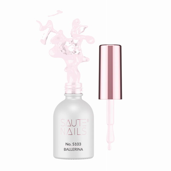 

Гибридный лак для ногтей s103 балерина, 8 мл Saute Nails, цвет s103 ballerina
