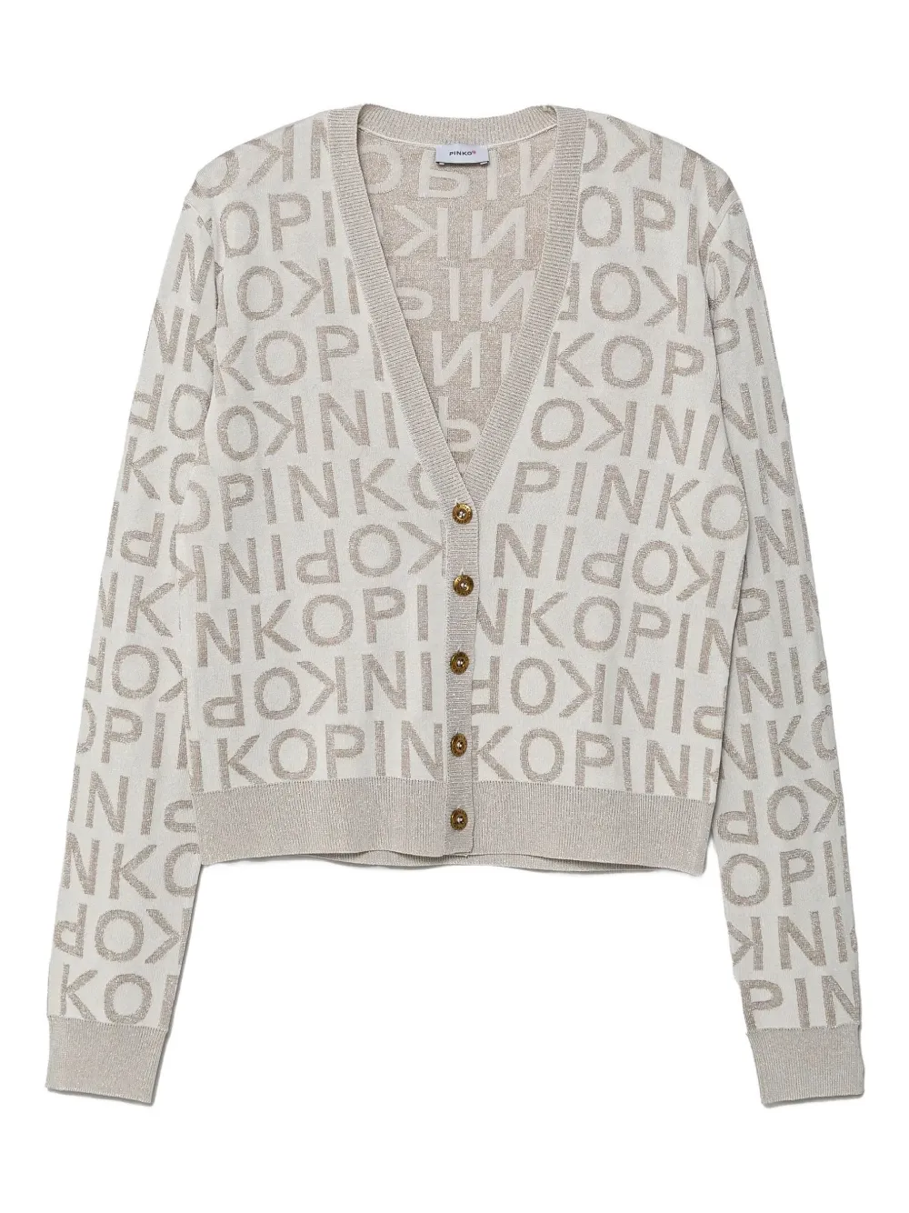 

Кардиган с логотипом Pinko Kids, нейтральный