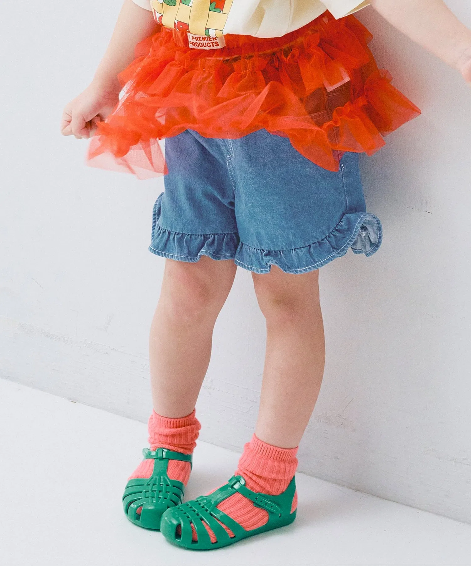 Детские шорты с фризуми p.premier из хлопка синие