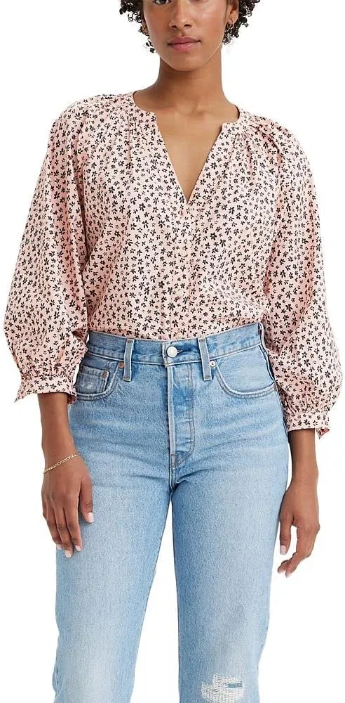 Блуза с цветочным принтом Lainey, Levi's, кремово-розовый