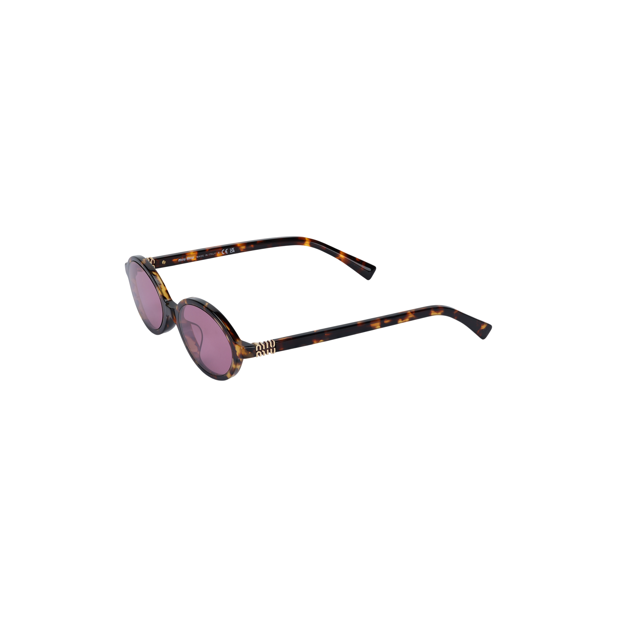 MIU MIU Солнечные очки Regard, Tortoiseshell, Europe Version SMU04Z-VAU50D — фото 3