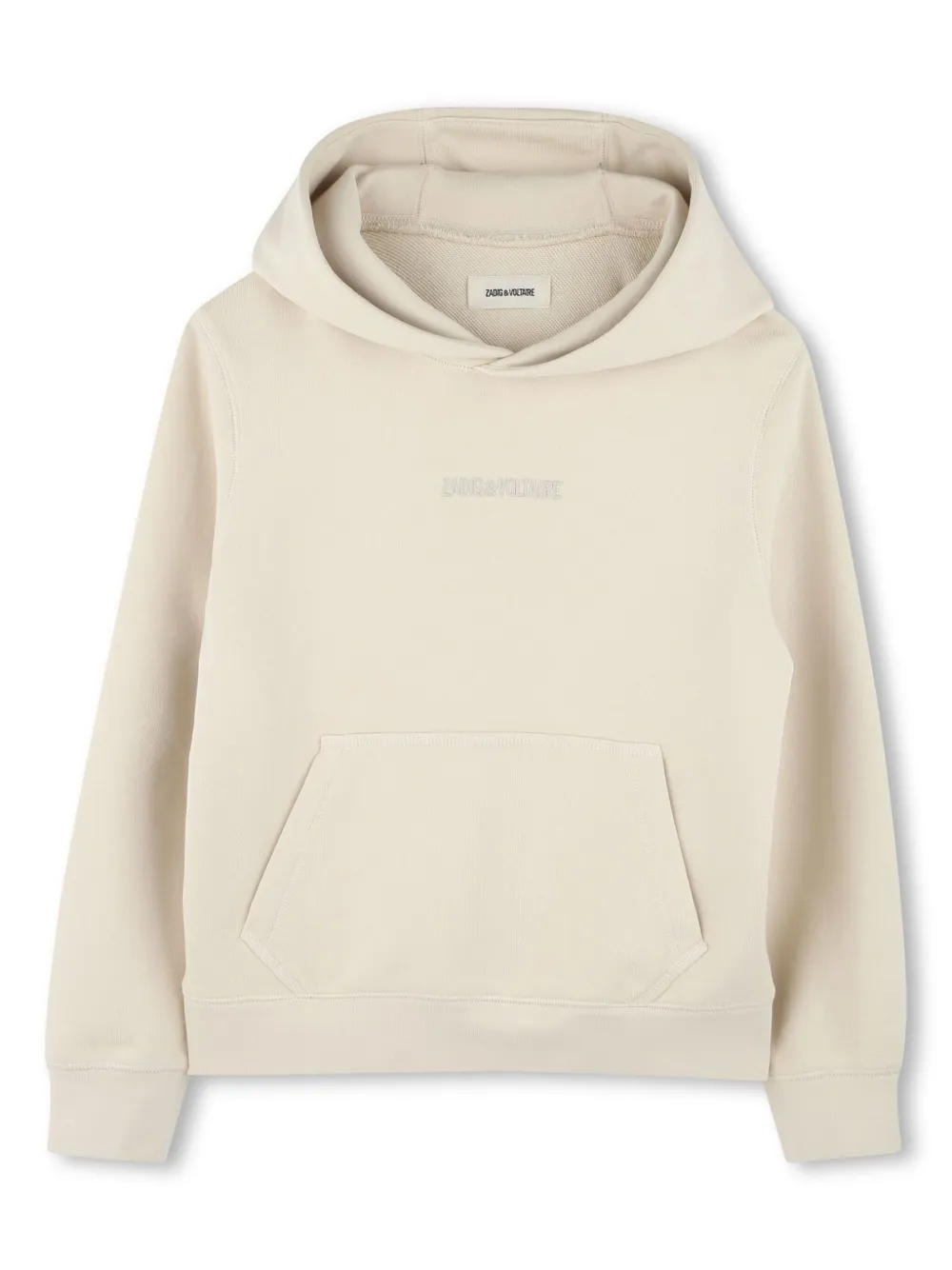 

Худи с вышитым логотипом Zadig & Voltaire Kids, кремовый