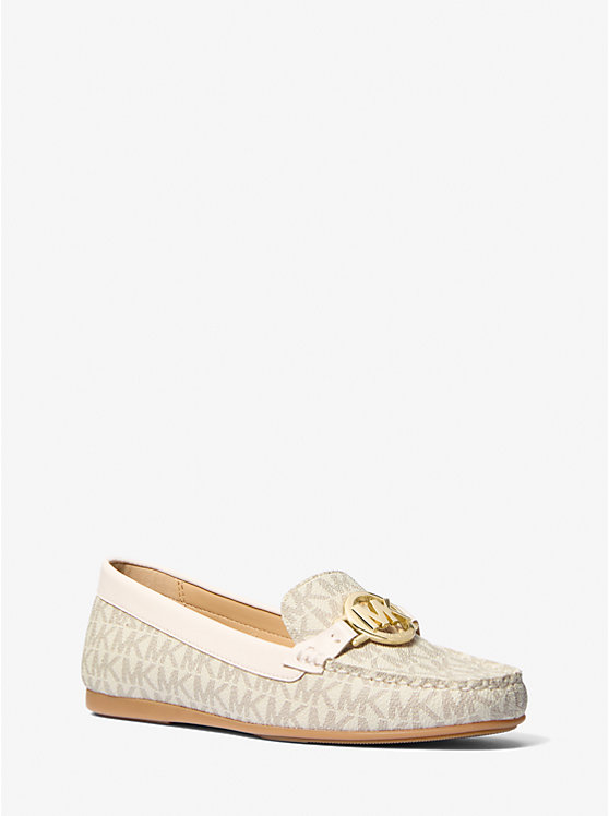 Мокасины с фирменным логотипом Fulton Michael Kors, белый