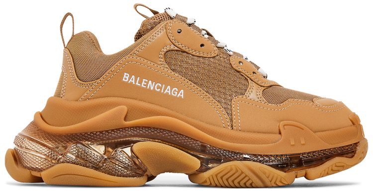 Кроссовки Balenciaga Wmns Triple S 'Clear Sole - Light Camel', коричневый