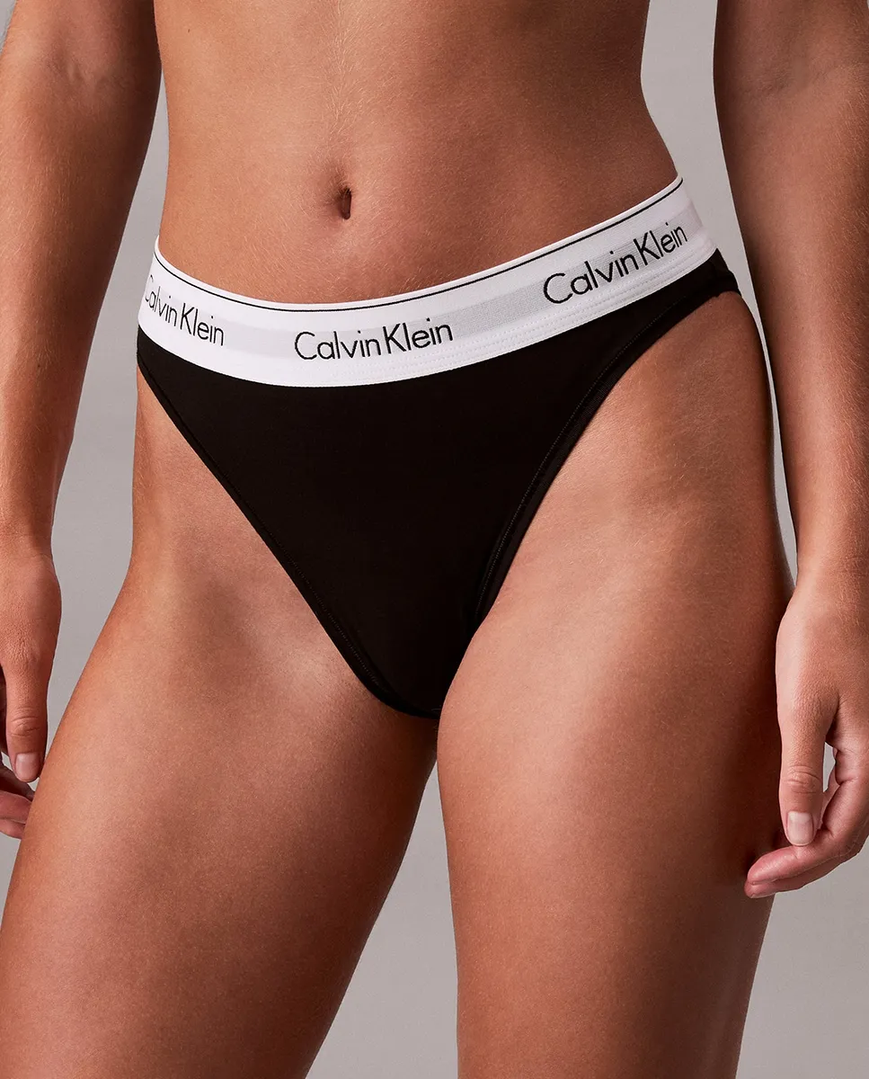 

Высокие трусики ICON COTTON MODAL Calvin Klein, черный